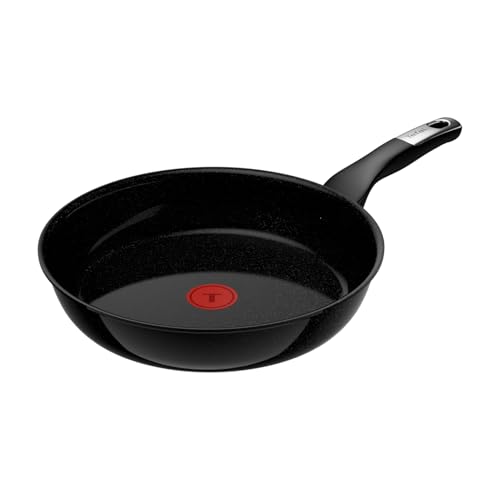Tefal Explore On Keramikpfanne 28 cm langlebige keramische Antihaftversiegelung Fusioncore-Technologie kratzfest tiefe Form Thermo-Signal für alle Herdarten geeignet Schwarz G2140632