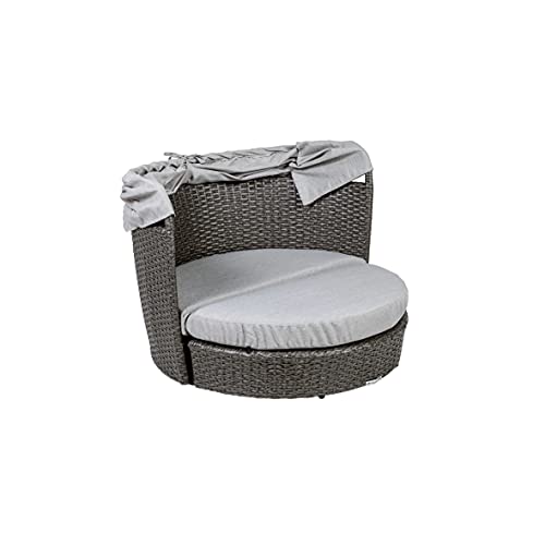 greemotion Pet Hundelounge mit Dach und Kissen, ca. 78 x 61/100 x 83 cm, grau