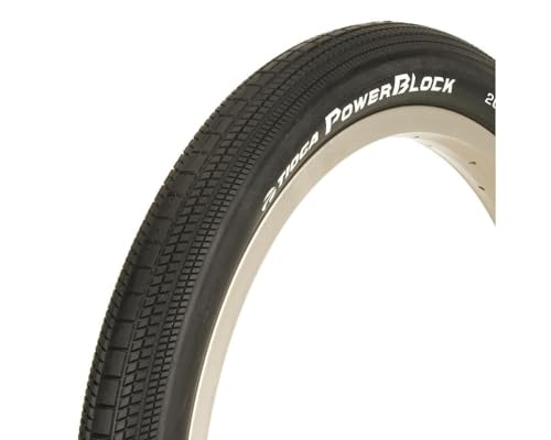 Tioga PowerBlock Wire Bead Tire, Black/Black, 24x1.75-Inch