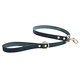 [citydog/シティドッグ] クラシックレザーリード ｜ 本革 革 リード 犬 猫 ペット 伸縮 おしゃれ お洒落 ハーネス 首輪 シンプル 2頭引き 多頭 大型犬 中型犬 小型犬 国産 日本製 牛革 職人 おでかけ 散歩 高級 安全 可愛い 上品 プレゼント ギフト 贈り物 (スキニー, トーンブルー)