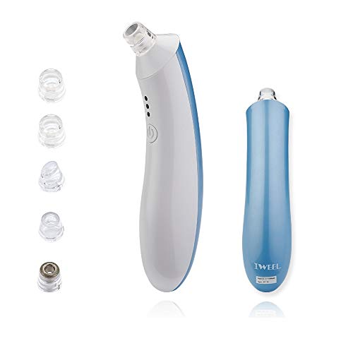Limpiador de Poros, Eliminador de Punto Negro Espinilla Extractor USB Recargable Aspirador Removedor de Espinillas Electrico para Limpiar fácilmente las espinillas y Acné con 5 Cabezas de Succión