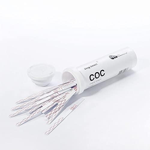 Test de Drogas Cocaina con 25 Tiras Reactivas en Tubo - Valor de Corte 100 ng/ml Cover