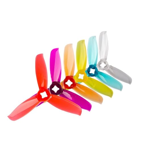 Hélice 3 pouces FPV Windancer 3028 à 3 pales en PC rouge pour drone de course