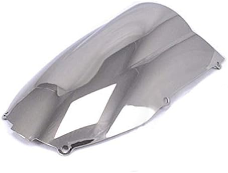 Motorcycle Double Bubble Windshield Windscreen for Kawasaki NINJA ZX6R ZX 6R 636 2000-2002 (Dark Iridium)