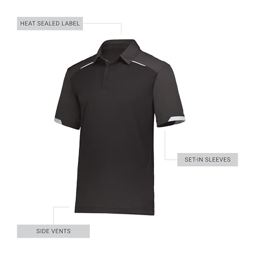 Russell Athletic Men's Legend Polo Shirt, Moisture-Wicking Performance, Classic Fit3