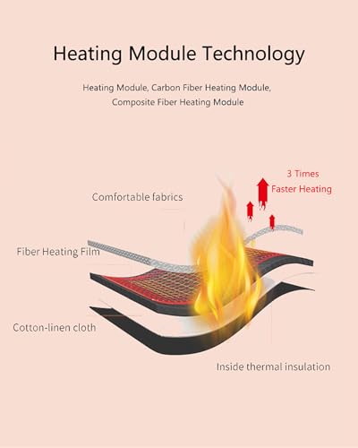 Electric Heated Thermal Underwear Set with 28 Heating Zones &app Remote Temperature Control for Skiing, Hunting3