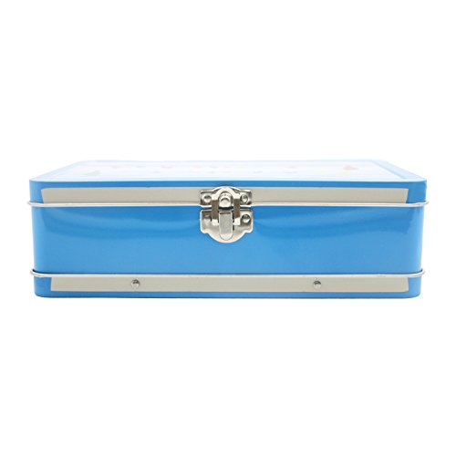 Image of DAHO Metal Storage Box with Hinge for Office, School, Home, Makeup, Arts & Crafts and Accessories (Bird)
