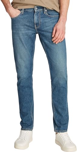 Calvin Klein Vaqueros Hombre Slim Fit Elásticos, Azul (Denim Medium), 36W/32L