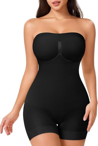 Image of ALYNE Strapless Shapewear Bodysuit for Women | Tummy Control Full Body Shapers | Seamless Snatched Bodysuit for Under Dresses