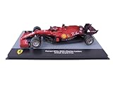OPO 10 - Formula 1 car Compatible with Ferrari SF21-2021 Charles Leclerc British Grand Prix, 1/43 Scale - F1F104