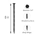 50PCS Landscape Anchoring Spikes, 8 Inch Spiral Plastic Landscape Spikes for Garden Lawn Yard, Paver, Weed Barrier, Artificial Turf