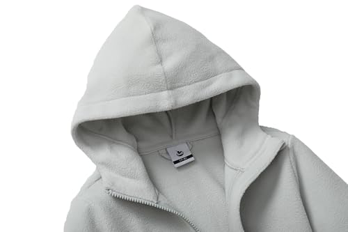 Girls Soft Brushed Fleece Full-Zip Sport Hooded Sweatshirts Kids Lightweight Outwear Jacket3