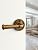 MRML Privacy Door Handle Antique Brass Retro Door Lever, Bedroom Bathroom Interior Vintage DoorHandle, Aluminium Alloy Handle Lever, 1 Pack