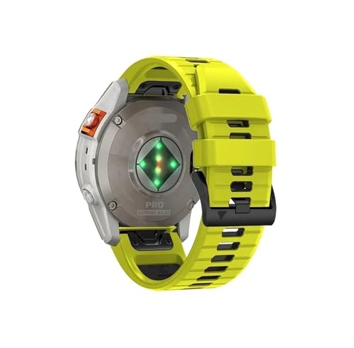 22mm 26mm QuickFit�V���J�Q���^���x���g�ɓK������Garmin Fenix 8E/Fenix 8 47mm 51mm/Enduro 3(Green Black 2,QuickFit 22mm)