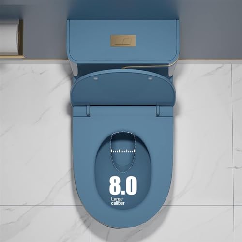 Inodoro de una pieza SDdPulse con descarga dual y diseño moderno de cerámica, 695x750x370mm miniatura 4