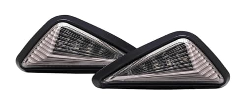 LMHGMUBVR Motorcycle Signal Lights Turn Signal Lights 12V DRL Daytime Running Light Motorcycles Triangular Recessed Mount Amber/White/Blue/Red(2pcs Blue Yellow)