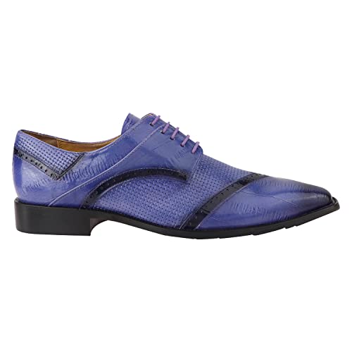 Image of LIBERTYZENO Mens Brogue & Plain Genuine Leather Animal Print Lace Up Oxford Dress Shoes for Easter Gift