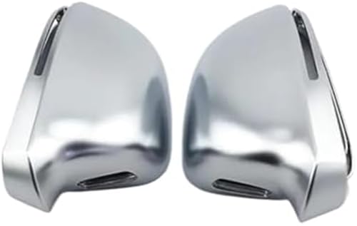 Coque de rétroviseur pour A4 B8 09-12 argent mat avec trou d'assistance
