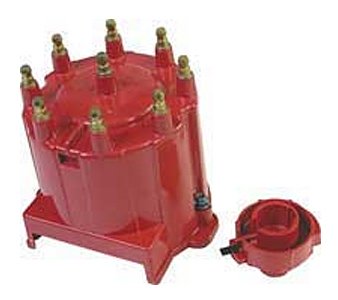 MSD 8406 Distributor Cap and Rotor Red
