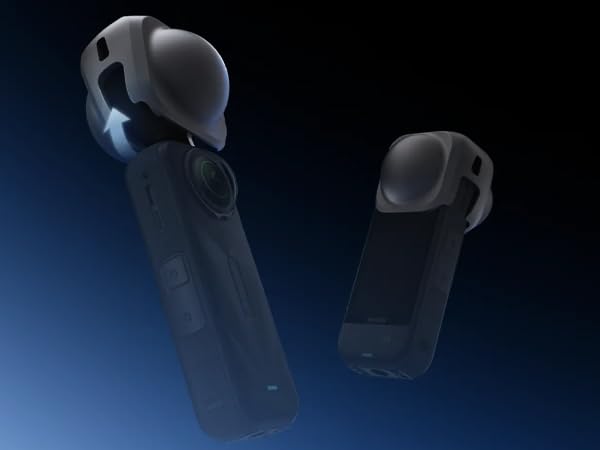 Tapa de Lente X5 Insta360 Protector de Viaje en Blanco Satinado 3