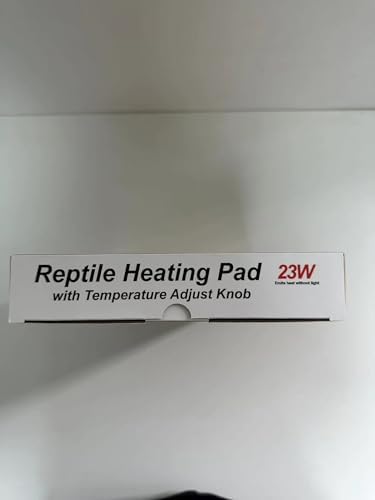 FIPASEN Reptile Heating Mat with Temperature Adjustment, 8x12 Inch Terrarium Heat Mat for Tortoise/Snakes/Lizard/Gecko/Hermit Crab/Frog/Spider/Insect Breeding/Plant Box - Upgraded Reptile Heating Pad