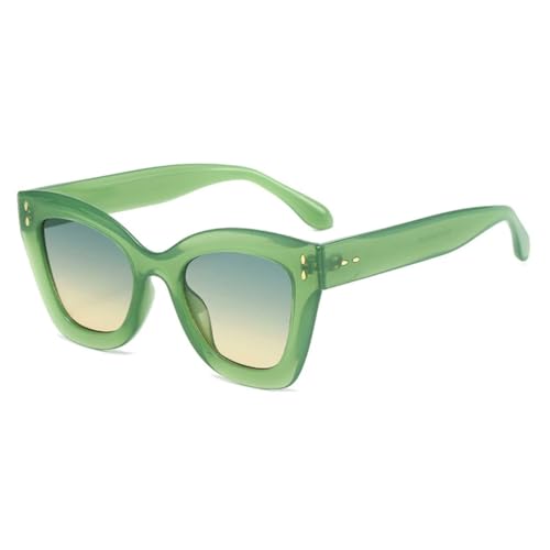 Lunettes de soleil œil de chat rétro UV400 tendance vintage à verres dégradés pour femme