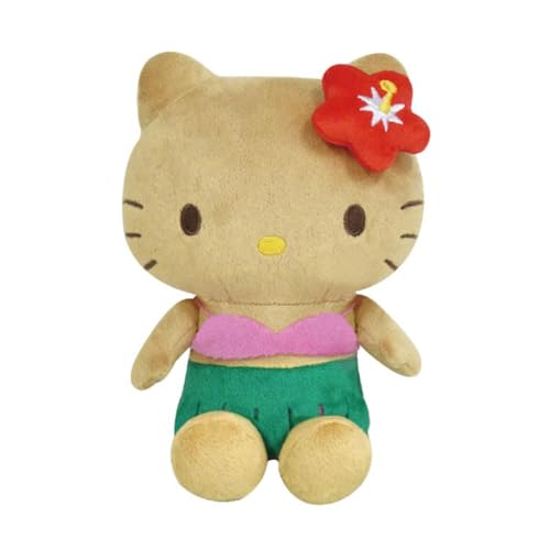 ハローキティ日焼けシリーズお座りぬいぐるみハイビスカス