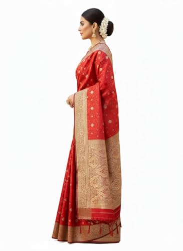 Banarasi Drape gold banarasi silk saree – image 4