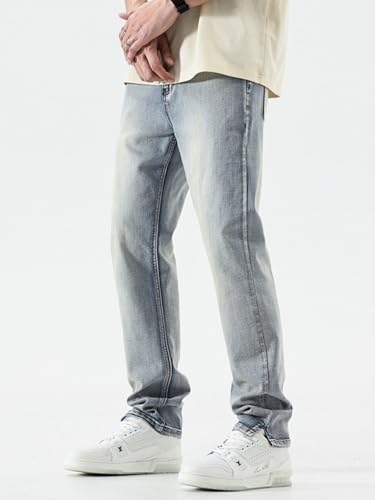 Jeans Pants Trousers Denim Wide Leg Design Sense High Street Youth Slimming and Washed Casual Spring Autumn2