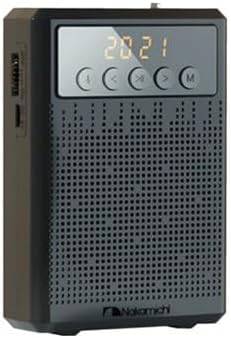 Angled view of the Nakamichi Portable BT Speaker, highlighting the side panel with various ports.