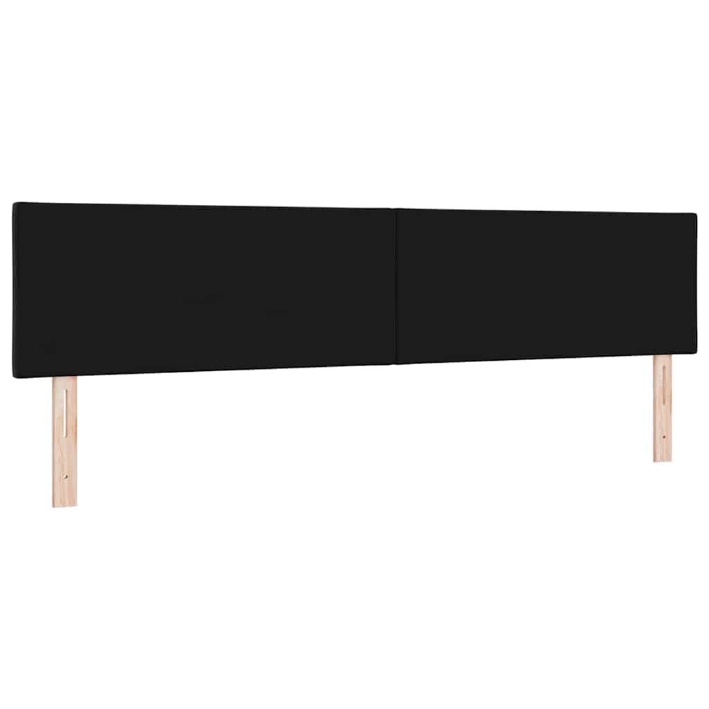 Cabecero negro de terciopelo de 200 cm con altura ajustable, diseño moderno, iluminación RGB, marco de madera duradero y superficie de fácil cuidado para una decoración elegante del