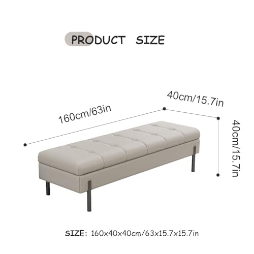 Banc de chambre compact et tabouret à langer avec rangement intégré - 3