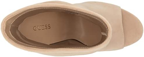 GUESS Women's ADILEE Ankle Boot, Beige Suede 110, 7.5 | Image 4