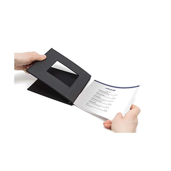 Bindomatic Fotobuch EZ Clinchbook mit schwarzer Stoffoberfläche im Hochformat 20 x 15 cm, 5 Stück – Bild 5
