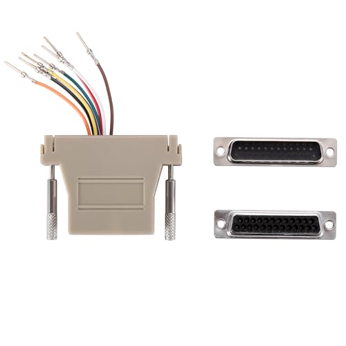 Anmbest ANMBEST_MD544,545 10Pcs Db25 Male Ethernet Adapter, 25 Pin Serial Port Male To Rj45 Ethernet Lan Extend Modular Converter thumb #4