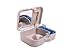 Denture Retainer Mouth-Guard Storage Case with Mirror & Cleaning Brush