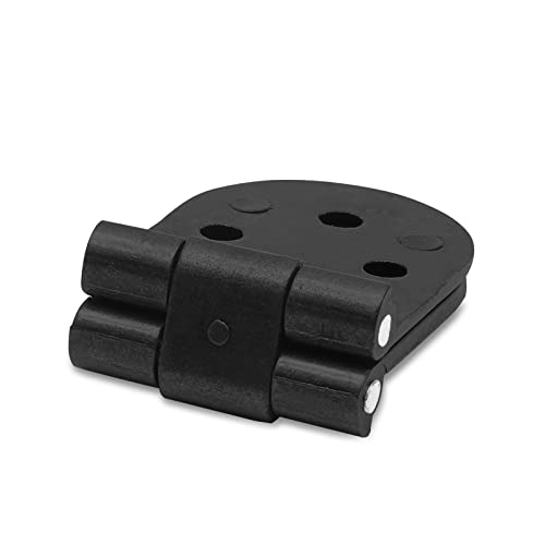 Piutouyar 4PCS Butler Tray Heavy Duty Folding Flip Top Hinge 180 Degree Round Edge Hinge for Folding Tables Sewing Machine Table Furniture Accessories 3.1" x 1.16" - Image 4