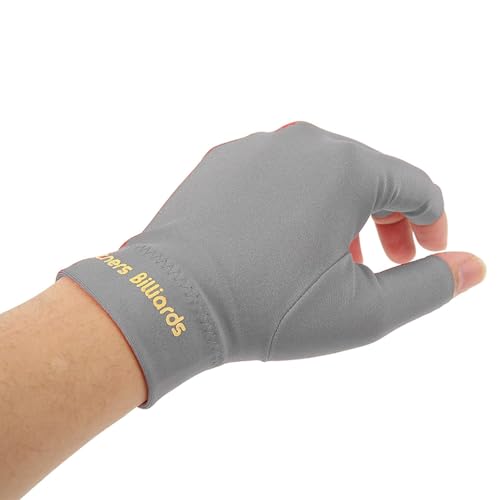 Image of LGB Partners Billiards Professional Snooker and Pool Glove, Two-Finger Design, Pack of 1 (Grey)