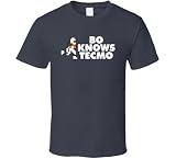 Bo Knows Tecmo Bo Jackson Tecmo Bowl T Shirt L Charcoal Grey
