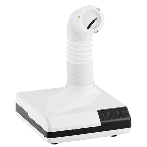 Aspiradora dental portátil con potencia de 60 W y 3 luces LED, colector de polvo eficiente para pulido dental en laboratorios
