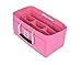 Produktbild FFITIN Taschenorganizer Filz  Handtaschenorganizer mit Tragegriffen | Bag in Bag | XL Handtaschenordner (Bubblegum Pink, L - Large (28 x 15 x 15 cm))