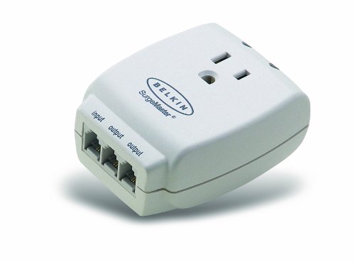 Belkin Single Outlet MasterCube Wall-Mount Surge Protector, 1045 Joules (F9H120-CW)