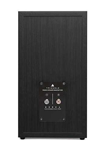 Image of triangle - BOREA BR03 Hi-Fi Bookshelf Speakers - Power handling 100W - Output 90 dB /W /m - Versatile Music and Home Cinema - 206 x 380 x 314 mm - Black (Pair)