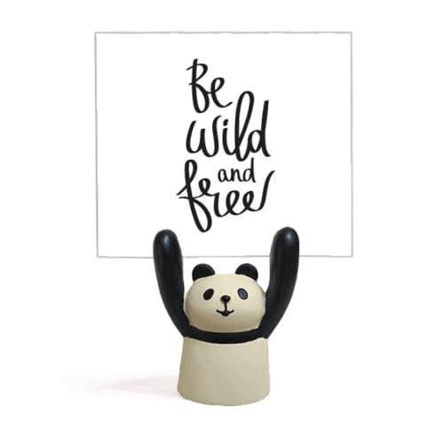 Support pour mémo Be and Free Art Déco avec citation motif panda pour bureau