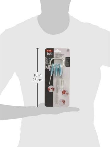 OXO Straw and Sippy Cup Top Cleaning Set, Aqua