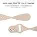 Amzpas for Garmin Venu Sq Watch Band, 20mm Quick Release Watch Bands Soft Silicone Sport Strap for Garmin Venu Sq/Venu Sq 2/Venu Sq Music/Venu Smartwatch, Milk Tea