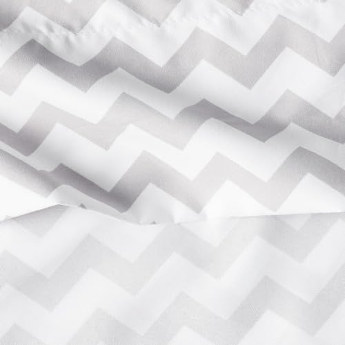 Full Size Sheet Sets - Breathable Luxury Sheets with Full Elastic & Secure Corner Straps Built In - 1800 Supreme Collection Extra Soft Deep Pocket Bedding Set, Sheet Set, Full, Chevron Gray