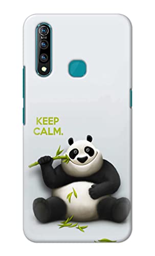 Image of PRINTFIDAA� Printed Hard Back Cover Case for Vivo Z1 Pro | Z1Pro Back Cover (Cartoon Panda) -2808