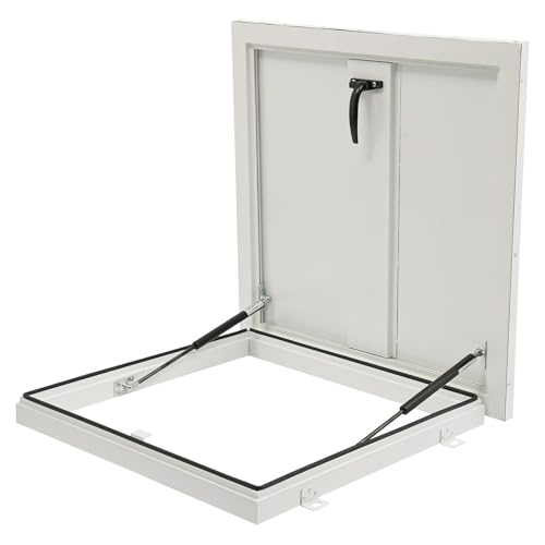 Escotilla de acceso al techo de aleación de aluminio con acabado blanco anticorrosión premium 2