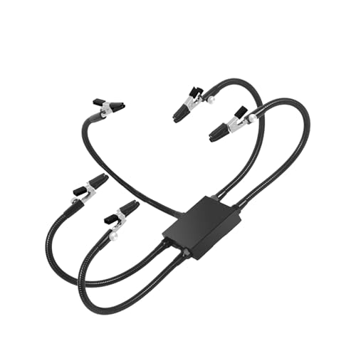 XISAOK Soldering Helping Hands Soldering Third Hand Tool Solid Aluminium Base with Clips for Electronics Hobby Use